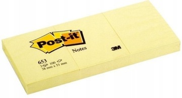 Karteczki samoprzylepne Post-it 38x51 mm 3x100 szt