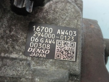 NISSAN X-TRAIL 2.2 DCI 05R. 136KM ČERPADLO VSTŘIKOVAČE 294000-0123 16700AW403