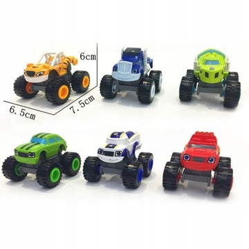 BLAZE AND MEGA MACHINES DRIVE CARS НАБОР 6 ШТ.