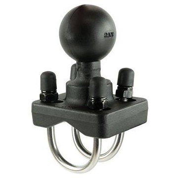 Держатель RAM Mounts крепится к рулевой раме с помощью C-ball 1,5