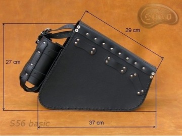 S56 Basic H-D Sportster кожаный мотоцикл Pannie