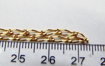 Złoty łańcuszek ciekawy splot złoto 585 5,53g 55cm