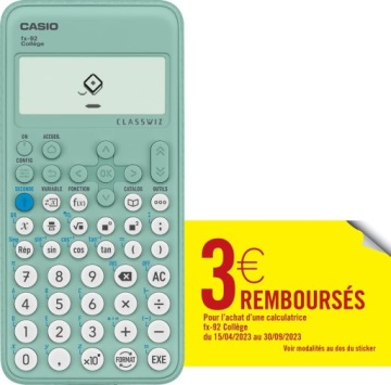 Калькулятор Casio FX-92COL-COVER-MK ОПИСАНИЕ