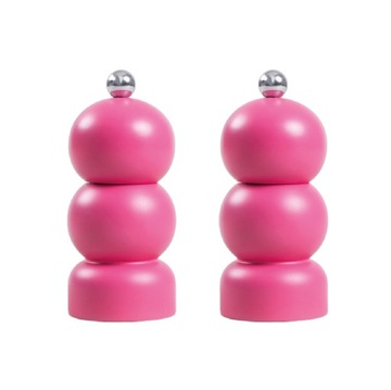 Zestaw 2x Młynek SPICE BUBBLE fuksja 12 cm Homla HOMLA