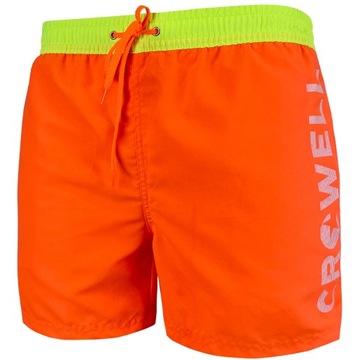 ND05_S11188-M Szorty kąpielowe Crowell Fluo kol. 1 pomarańczowe neon r.M