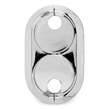 РОЗЕТКА МАСКИРОВАННАЯ РОЗЕТКА Трубы 15 мм ХРОМ ДВОЙНАЯ Решетка разъемная