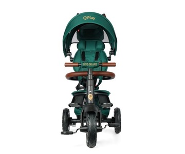 Трехколесный велосипед Qplay Rito Deluxe, зеленый резиновый