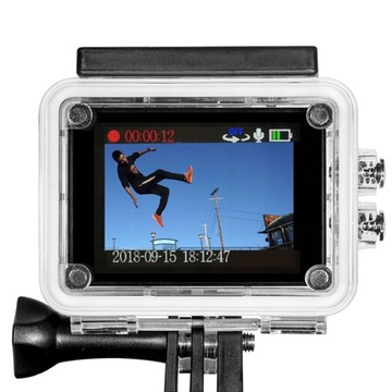 СПОРТИВНАЯ КАМЕРА ВОДОНЕПРОНИЦАЕМАЯ НА ГЛУБИНЕ ДО 30 М ПОД ВОДОЙ