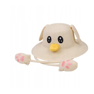 Kids Sun Hat Casual Cute Trendy Moving Beige