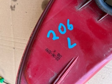 LEVÝ SVĚTLO ZADNÍ PEUGEOT 206 1998-2003