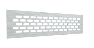 Алюминиевая вентиляционная решетка - INOX 60x245 мм