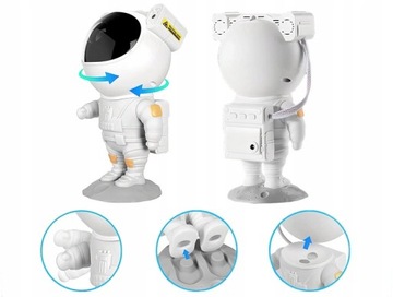 ПРОЕКТОР ЗВЕЗД НЕБО АСТРОНАВТ СВЕТОДИОДНЫЙ НОЧНИК БЕЛЫЙ ПОВОРОТНЫЙ С ДИСТАНЦИОННЫМ УПРАВЛЕНИЕМ