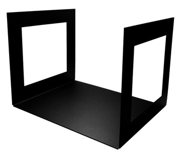 STOJAK NA PŁYTY WINYLOWE DUŻY XXL GRAMOFON ORGANIZER METALOWY CZARNY LOFT