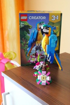 НАБОР LEGO CREATOR 3IN1 ЭКЗОТИЧЕСКИЙ ПОПУГАЙ РЫБА-ЛЯГУШКА 31136