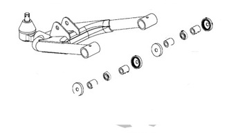 Передний свингруй внизу левый Kymco MXU 300 53550-LCD9-E00-MAS