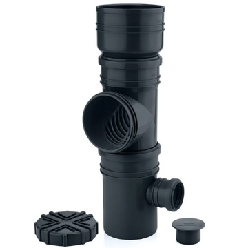 Łapacz wody deszczowej Zbieracz deszczówki z rurą odprowadzającą -UV grafit