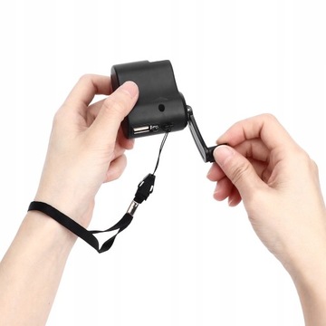 ŁADOWARKA AWARYJNA USB KORBA RĘCZNA POWER DYNAMO