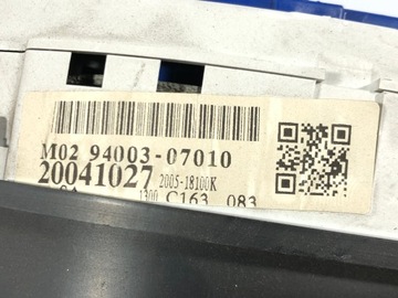 KIA PICANTO 04-10 PŘÍSTROJOVÁ DESKA BUDÍKY TACHOMETR 94003-07010