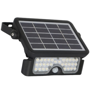 Naświetlacz LED solarny z czujnikiem 5W neutralny 500lm obudowa czarna IP65