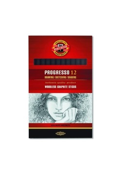 OŁÓWKI MIĘKKIE GRAFITOWE 2B KOH-I-NOOR 12SZT