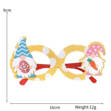Набор из 6 пасхальных очков, аксессуаров для фотосессии