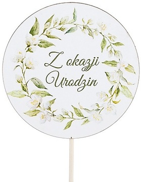 Topper Okrągły * Z okazji Urodzin * wzór 26