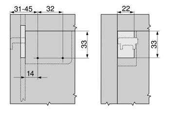 5 КОМПЛЕКТ ПОДВЕСОК BLUM БЕЛЫЙ ЛЕВЫЙ + ПРАВЫЙ 130 КГ