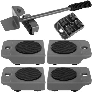 ZESTAW DO PRZENOSZENIA TRANSPORTU MEBLI, AGD, ROLKI TRANSPORTOWE PODNOŚNIK