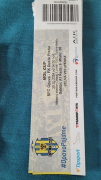 Bilet SFC Opava - FK Dukla Praha