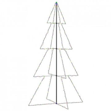 CHOINKA ZEWNĘTRZNA METALOWA LAMPKI 360 LED 143x250