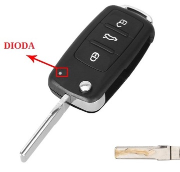 КЛЮЧ-ЛЕЗВИЕ SKODA CITIGO FABIA YETI+ ФРЕЗЕРОВАНИЕ