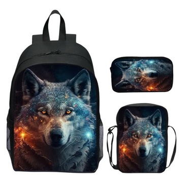 РЮКЗАК WOLF WILKOR WOLF БОЛЬШОЙ НАБОР 3В1 А4 НОВЫЙ