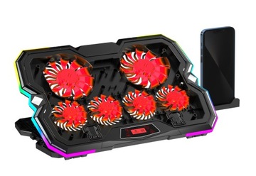 ОХЛАЖДАЮЩАЯ ПОДСТАВКА USB ДЛЯ НОУТБУКА со светодиодной подсветкой RGB
