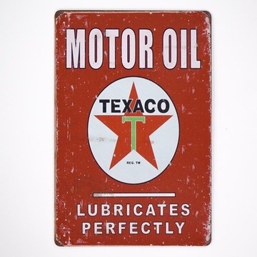 Tabliczka dekoracyjna metalowa TEXACO MOTOR OIL 1