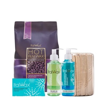 ITALWAX ZESTAW TWARDY WOSK DEPILACJA 2X ŻEL GRATIS