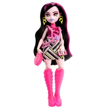 Monster High Straszyskrety Draculaura Coll с неоновыми аксессуарами