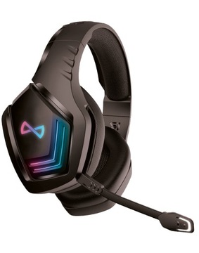 Słuchawki Bluetooth bezprzewodowe gamingowe z mikrofonem LED RGB świecące