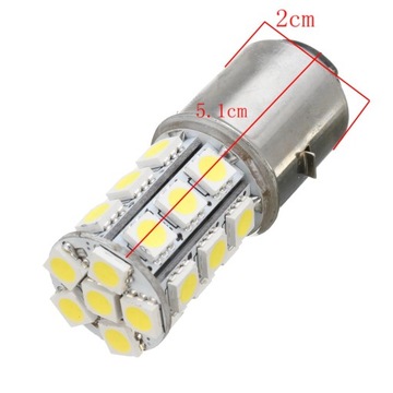 СВЕТОДИОДНАЯ ЛАМПА МОТОЦИКЛОВЫЙ МОТОР BA20D H6 S2 27 SMD 5050