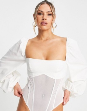 РАЗМЕР КОРСЕТНОГО БОДИ С ДЛИННЫМ РУКАВОМ. С 022