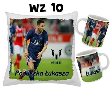 КРУЖКА и ПОДУШКА с принтом LEO MESSI + имя фаната