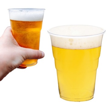 Kubki Kufle do Piwa 400ml 50 sztuk
