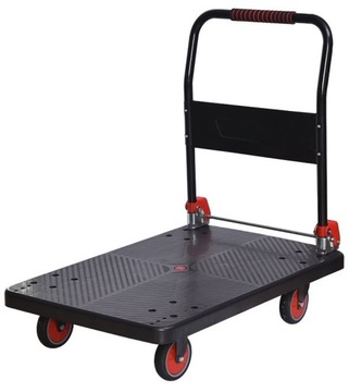 Duży wózek magazynowy składany platforma 90x60cm CICHY I WYTRZYMAŁY 300kg