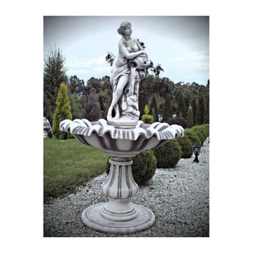 Fontanna betonowa kobieta z dzbanem na misie figura ogrodowa+pompka 750 l