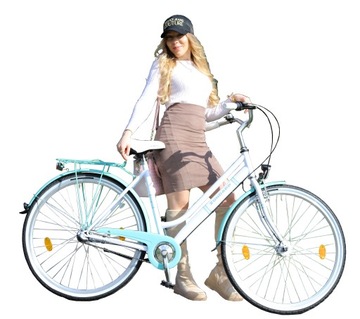 ROWER 28 PIĘKNY KOLOR PRĄDNICA KOSZ WYPINANY