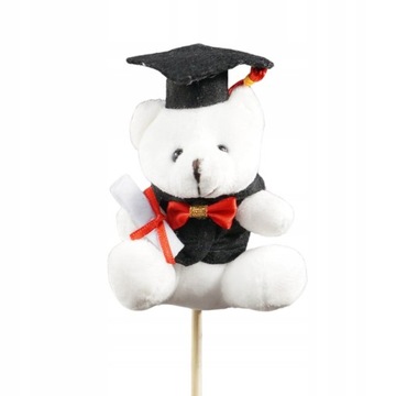 MIŚ NA PIKU 45 CM PREZENT NA DZIEŃ NAUCZYCIELA MIŚ STUDENT TOPPER