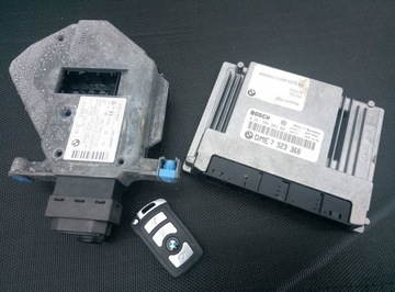 BMW 7 E65 E66 2002 JEDNOTKA / ŘÍZENÍ ECU I KOMPLET KLÍČ