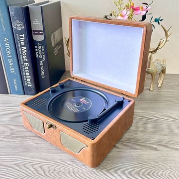 ПОРТАТИВНЫЙ CD-ПЛЕЕР РЕТРО С BLUETOOTH ДИНАМИК