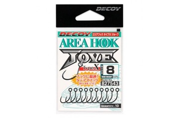 10 szt. Haczyki Decoy AH-10 AREA HOOK X Jove #6 MADE in JAPAN BEZZADZIOROWE