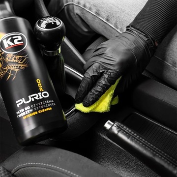 ZESTAW DO CZYSZCZENIA PLASTIKÓW K2 PURIO PRO 1L + PĘDZELEK MIKROFIBRA