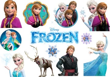 Zmywalne Tatuaże Dla Dzieci KRAINA LODU Elsa Olaf